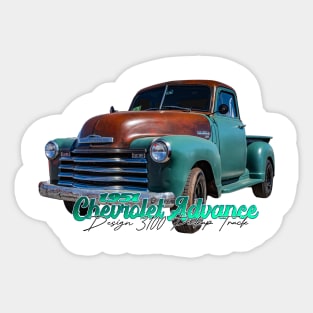 1951 Chevrolet Advance Design 3100 Pickup Truck Sticker